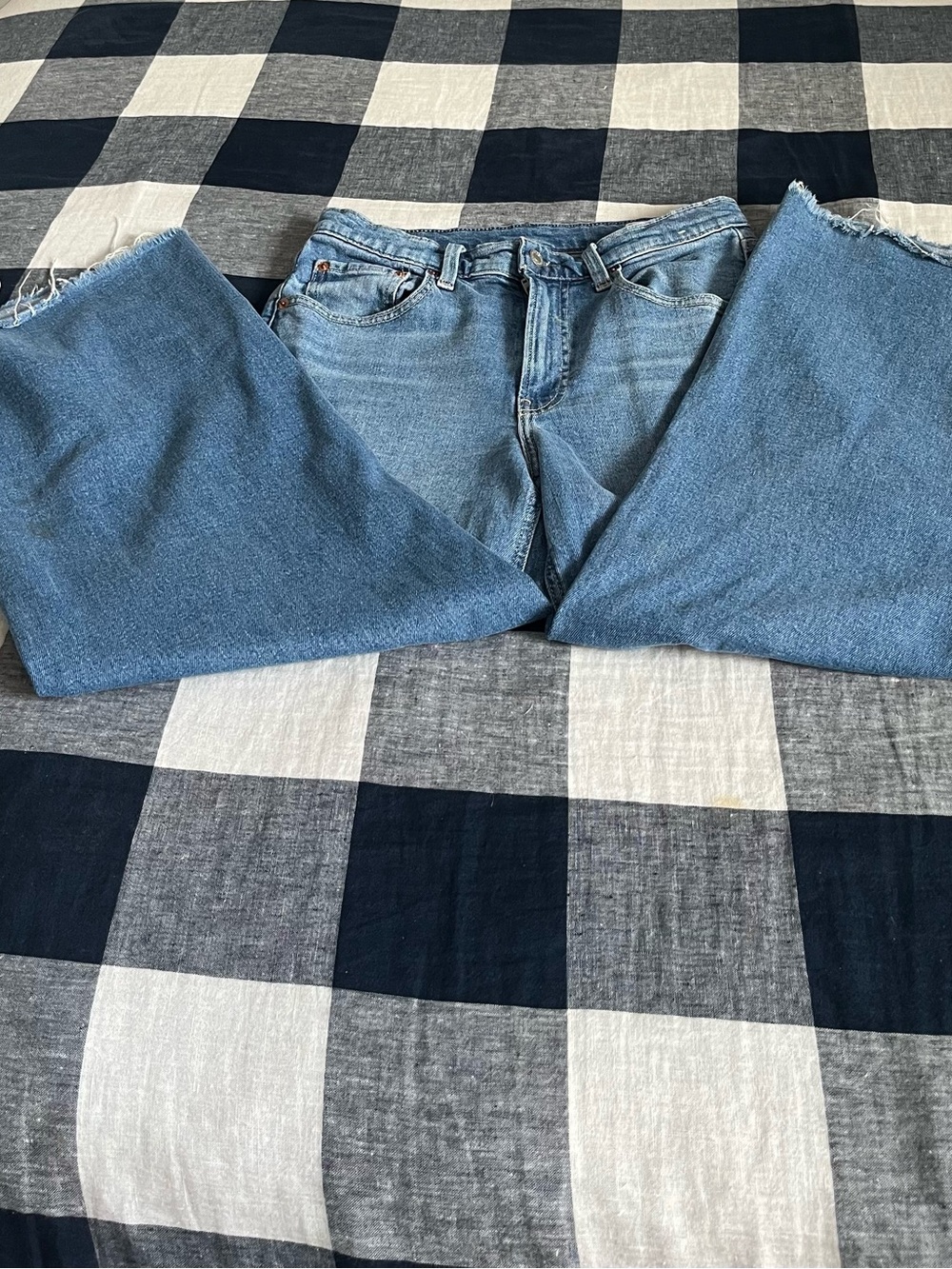 GAP Light Blue High-Rise Stride-Jeans